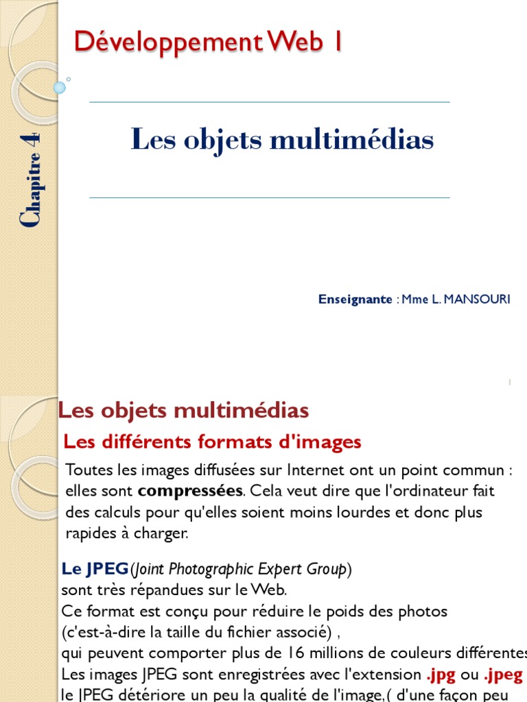 Les Images (HTML-CSS) | PDF | MP3 | Technologie numérique