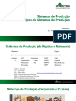 Aula 05 - O Sistema de Produção - Tipos de Sistemas de Produção