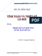 Thiết Kế Lò Hơi Ống Nước Thẳng Đứng Sản Xuất Hơi Bão Hòa Khô, Công Suất G=500kgh, P=4bar