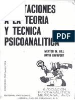 Rapaport, David Gill, Merton M. - Sobre La Metapsicología. Cap. de Aportaciones A La Teoría y Técnica Psicoanalítica