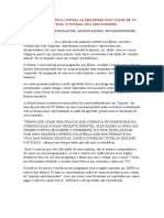 Feminicídio na TV não é crime, é apologia ao crime. 