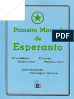 Primeiro Manual de Esperanto Ismael Gomes Braga