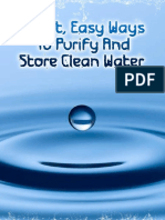Smart Easy Ways to Purify and Store Clean Water