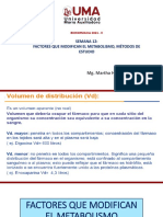 Semana 12. Factores Que Modifican El Metabolismo, Métodos de Estudio