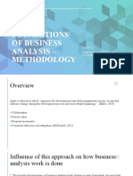 Foundations of Business Analysis - Methodology: PJM 6610 Shaghayeghossadat Hashemi Fesharaki