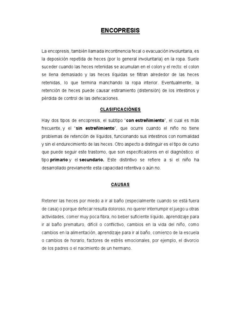 ENCOPRESIS PDF