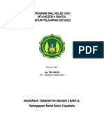 Program Kerja Wali Kls 8 D MTSN 4 Bantul