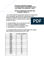 PREGUNTAS SOBRE LA HISTORIA DEL COLEGIO 11º