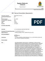 Registro Público de Comercio: M10 - Poder Por Persona Moral o Representación