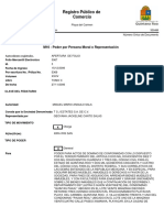 Registro Público de Comercio: M10 - Poder Por Persona Moral o Representación