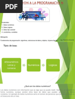 Tipos de Datos y Variables en Programación | PDF | Variable ...