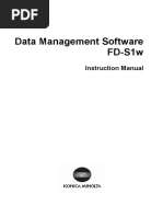 Data Management Software FD-S1w: Instruction Manual