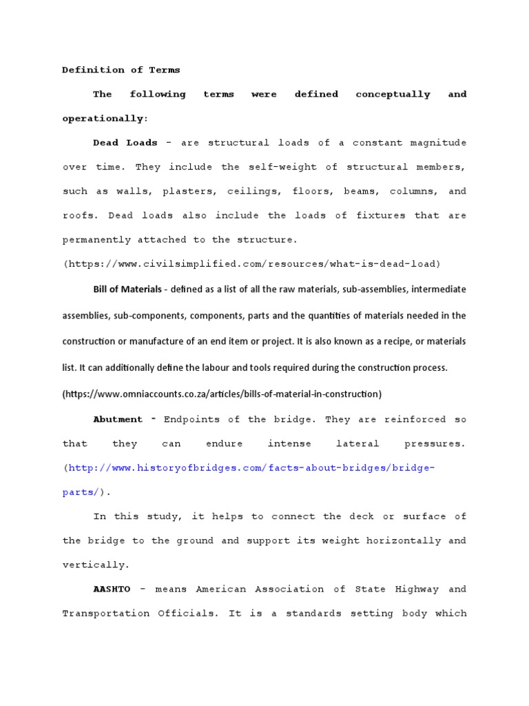 Key Construction Terms Defined | PDF | Beam (Structure) | Prestressed ...