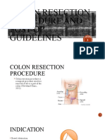 Colon Resection Procedure and Post-Op Guidelines