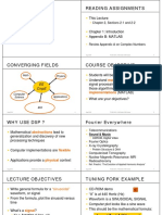 DSP First, 2/e Reading Assignments Reading Assignments: Lecture #1 Sinusoids