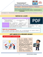 V Experiencia de Aprendisaje EPT-actividad 2-3°y4°grado