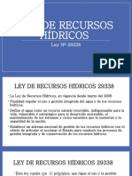 Ley de Recursos Hídricos