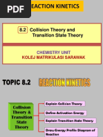 8.2 Collision Theory Transition State Theory