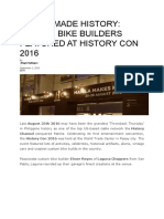 Manila Made History: Filipino Bike Builders Featured at History Con 2016