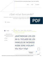 ¿Qué Indican Los Led en El Teclado de Los Paneles de Incendio Kidde Serie Vigilant - VS1, VS2 y VS4 - SH Ingeniería