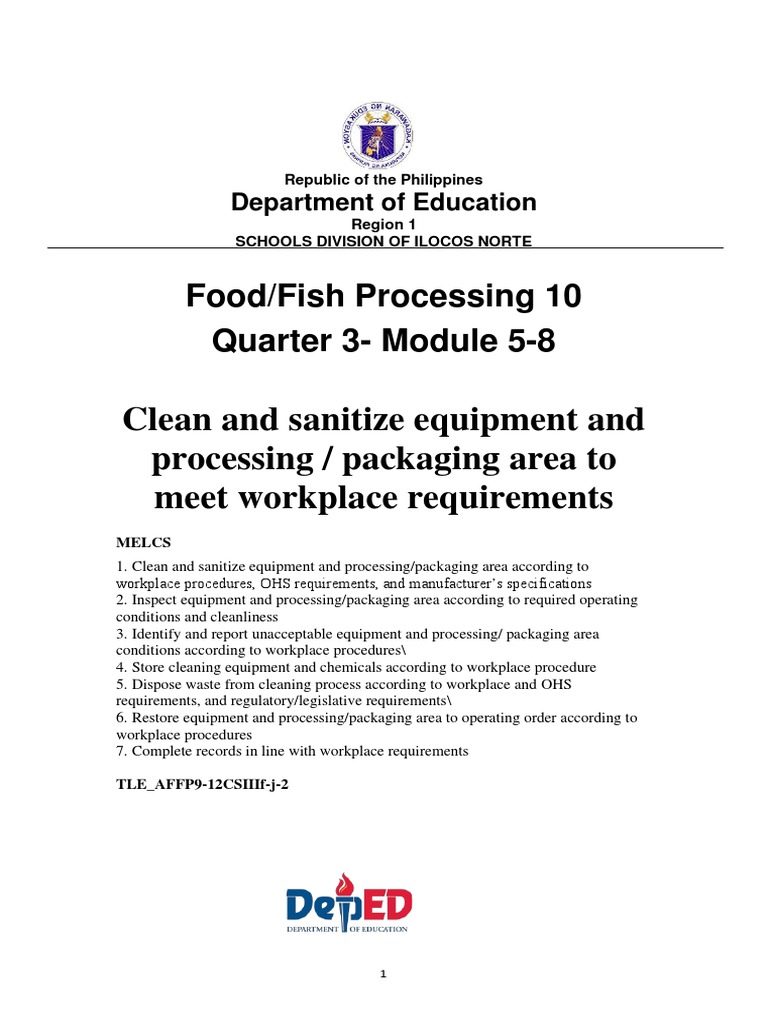 Food Processing 10 Module 2 Q3 | PDF | Foods | Waste Management
