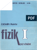 Fizik-I (Devinim) Yazan Demir İnan