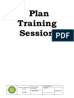 Plan Training Session: Trainers Methodology Level I Templates Document No. Issued by