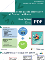 Orientaciones Examen Grado Costa Galápagos 2022