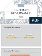 Corporate Governance: John Paul Ragandap Lyka Mia Quitoriano