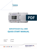 Quick Start Manual: Servotough Oxy 1800