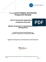 Call For Scholarship Applications Eac Hawassa University 2022 Final