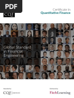 Global Standard in Financial Engineering: Quantitative Finance