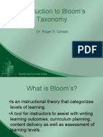 Topic 4 Blooms Domains of Learning Introduction To Blooms Taxonomy