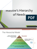 Topic 7 Maslow's Hierarchy of Needs