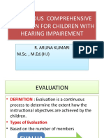 Continous Comprehensive Evalution For Children With Hearing Impairement