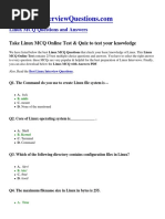 Linux MCQ Questions and Answers: Take Linux MCQ Online Test & Quiz To Test Your Knowledge