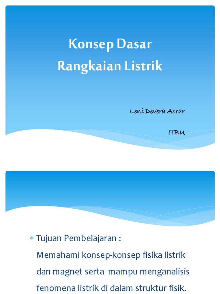Konsep Dasar Rangkaian Listrik dan Arus | PDF