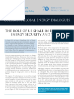 The Role of US Shale in European Energy Security and trade