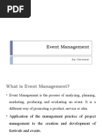 Introduction To Event Management