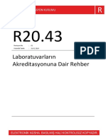 Laboratuvarların Akreditasyonuna Dair Rehber: Revizyon No: 01 Yürürlük Tarihi: 31.01.2019