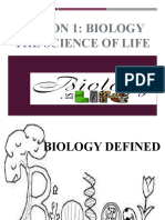 Lesson 1: Biology The Science of Life