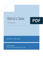 Edita's Case: Take Home Exam