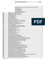 Fault Code List For Brake System (BS) T