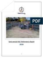 Semi-Annual HSE Performance Report