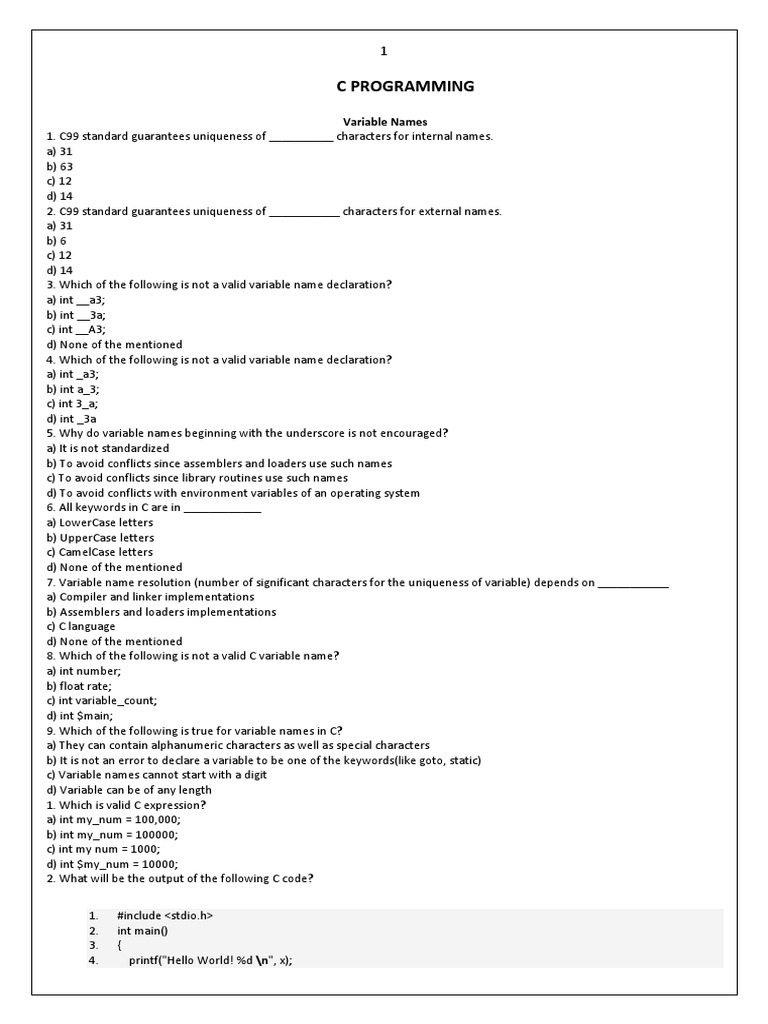 C Programming | PDF | C (Programming Language) | Computer Architecture