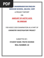 Class 12 Chemistry Project Topics | PDF | Acid | Chemistry