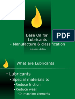 Base Oils For Lubricants Manufacture & Classification