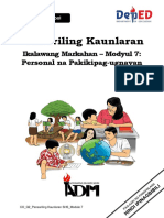 Pansariling Kaunlaran12 Q2 Mod 7 Personal Na Pakikipag Ugnayan v2 Student S