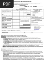 Mississippi Form 121 Immunization Compliance | PDF | Vaccines | Measles