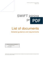 SWIFT Customer Guidance to SWIFT Onboarding 2103